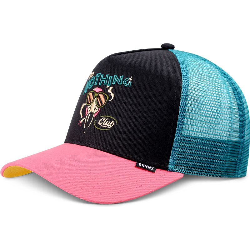 petten-gebogen-meerkleurig-snapback-hft-dnc-flamingo-van-djinns