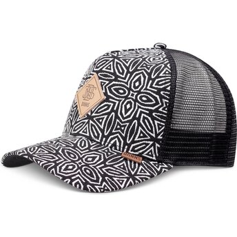 Petten gebogen zwart snapback HFT Gothic Freestyle van Djinns