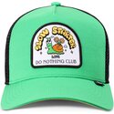 petten-gebogen-groen-snapback-hft-dnc-slowstarter-van-djinns