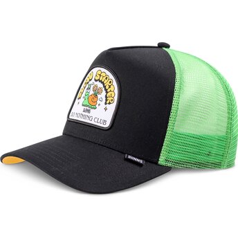 Petten gebogen zwart snapback HFT DNC Slowstarter van Djinns