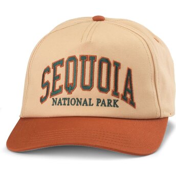 Petten gebogen bruin snapback Roscoe van Sequoia National Park van American Needle