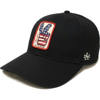 Petten gebogen zwart verstelbaar Hepcat van Fender van American Needle