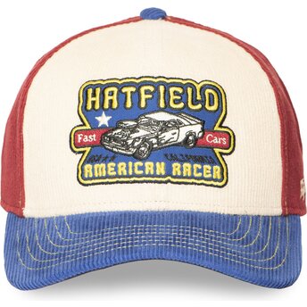 Petten gebogen meerkleurig snapback SEMI CAR van Hatfield