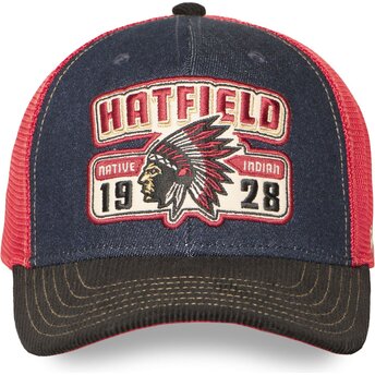 Petten gebogen meerkleurig snapback SEMI NAT van Hatfield