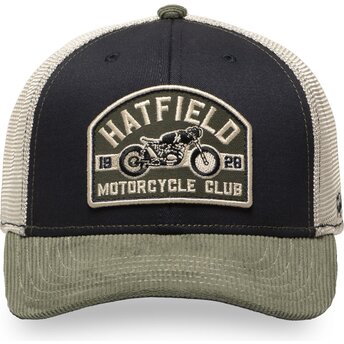 Petten gebogen meerkleurig snapback SEMI MOT van Hatfield