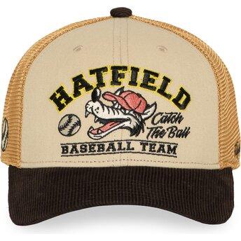 Petten gebogen bruin snapback PCS BAS van Hatfield