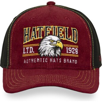 Petten gebogen rood snapback PCS EAG van Hatfield