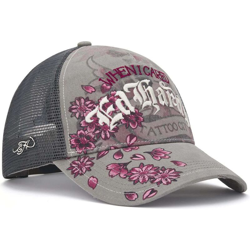 petten-gebogen-grijs-snapback-floral-tattoo-city-vintage-wash-van-ed-hardy petten-gebogen-grijs-snapback-floral-tattoo-city-vintage-wash-van-ed-hardy