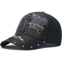 petten-gebogen-zwart-verstelbaar-storming-rose-washed-van-ed-hardy