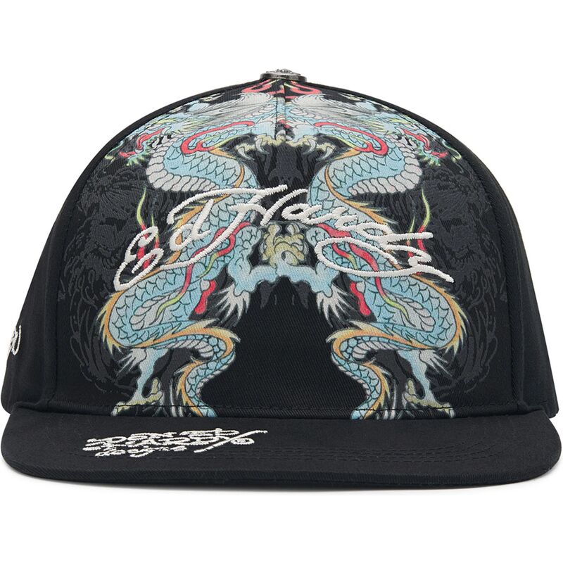 petten-plat-zwart-snapback-battle-van-ed-hardy