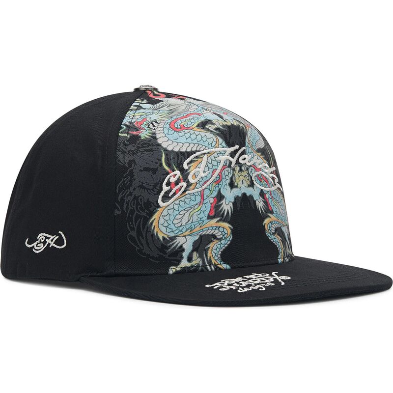 petten-plat-zwart-snapback-battle-van-ed-hardy