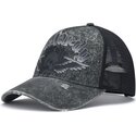 petten-gebogen-grijs-snapback-flaming-gothic-skull-washed-van-ed-hardy