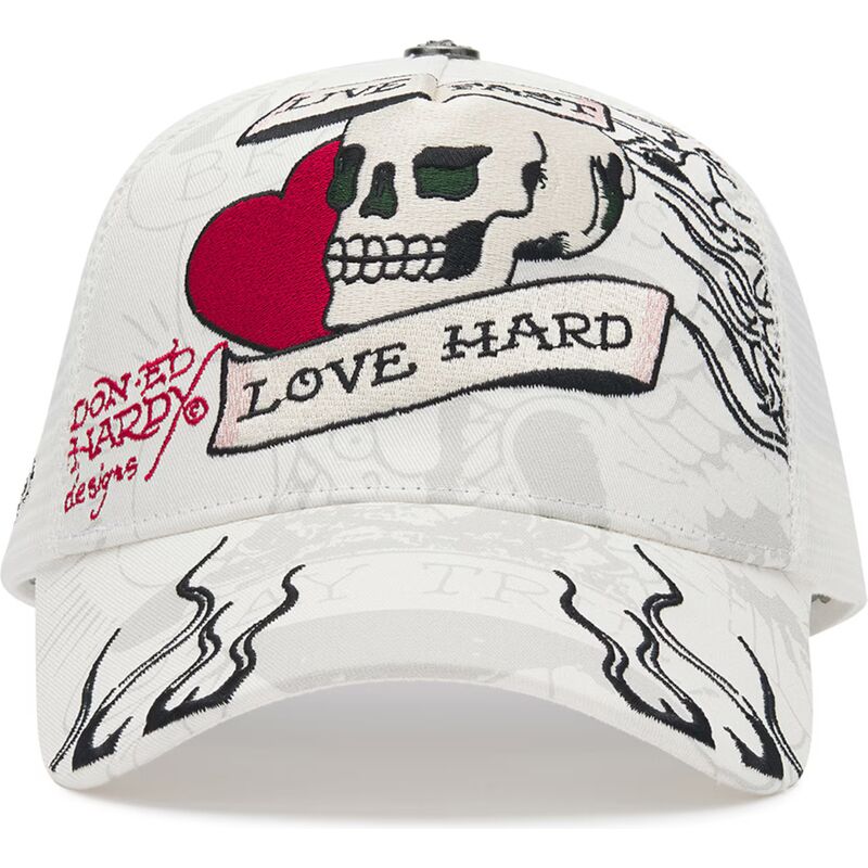 petten-gebogen-wit-snapback-live-fast-love-hard-van-ed-hardy