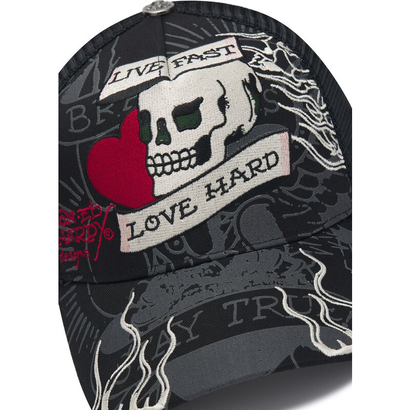 petten-gebogen-zwart-snapback-live-fast-love-hard-van-ed-hardy