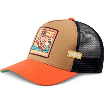 Petten gebogen bruin snapback HFT Chill Surf van Coastal