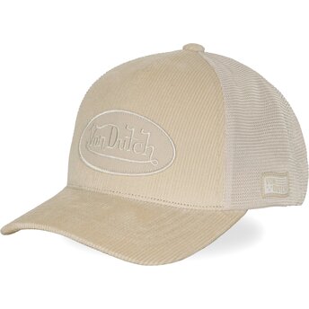 Petten gebogen crème snapback LOF B48 van Von Dutch