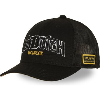 Petten gebogen zwart snapback CAN01 van Von Dutch