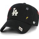petten-gebogen-zwart-verstelbaar-clean-up-multi-scatter-van-los-angeles-dodgers-mlb-van-47-brand