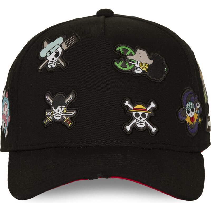 petten-gebogen-zwart-snapback-op8-fla-straw-hat-pirates-one-piece-van-capslab