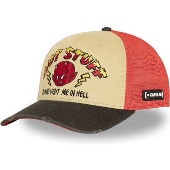 Petten gebogen meerkleurig snapback HST HEL Hot Stuff The Little Devil van Capslab
