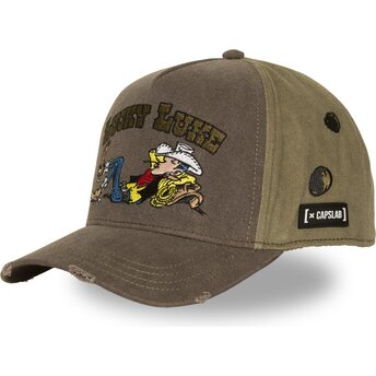 Petten gebogen bruin snapback LCK4 LUC Lucky Luke van Capslab