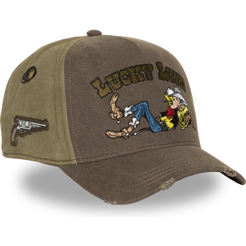 petten-gebogen-bruin-snapback-lck4-luc-lucky-luke-van-capslab