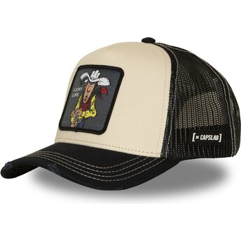 Petten gebogen beige snapback LCK4 COW Lucky Luke van Capslab