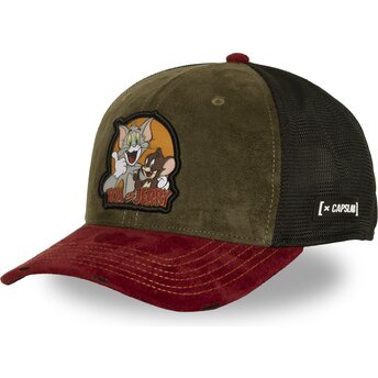 Petten gebogen meerkleurig snapback TAJ9 TAJ Tom en Jerry Looney Tunes van Capslab