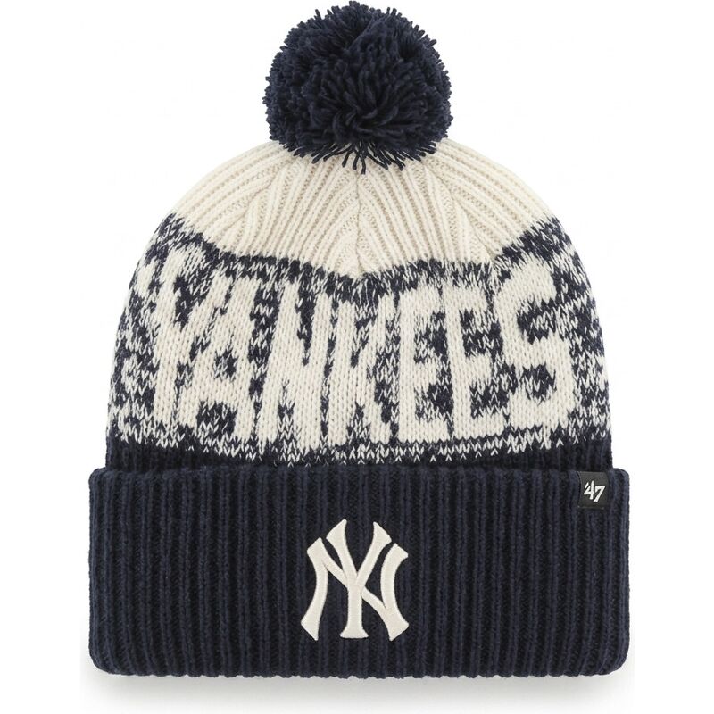 mutsen-pompon-marineblauw-bone-chill-cuff-knit-van-new-york-yankees-mlb-van-47-brand