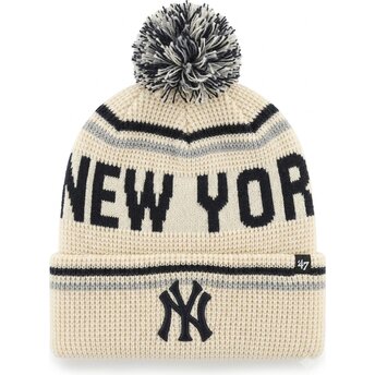 Mutsen pompon crème Quattrle Cuff Knit van New York Yankees MLB van 47 Brand