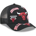 petten-gebogen-zwart-snapback-9forty-m-crown-a-frame-all-over-van-chicago-bulls-nba-van-new-era