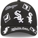 petten-gebogen-zwart-snapback-9forty-m-crown-a-frame-all-over-van-chicago-white-sox-mlb-van-new-era