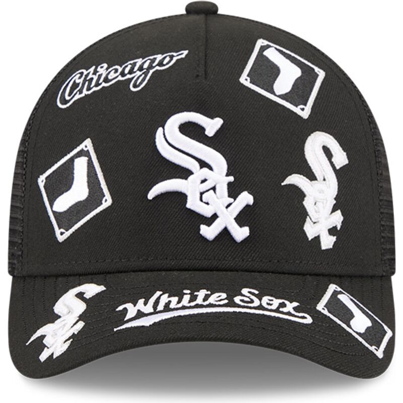 petten-gebogen-zwart-snapback-9forty-m-crown-a-frame-all-over-van-chicago-white-sox-mlb-van-new-era