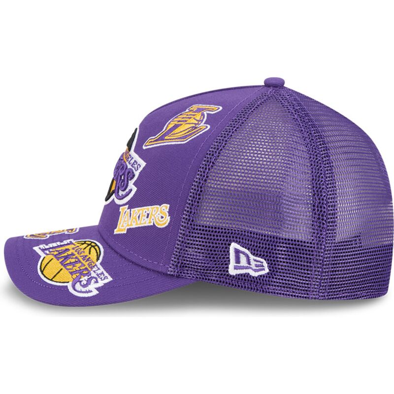 petten-gebogen-paars-snapback-9forty-m-crown-a-frame-all-over-van-los-angeles-lakers-nba-van-new-era