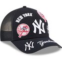 petten-gebogen-marineblauw-snapback-9forty-m-crown-a-frame-all-over-van-new-york-yankees-mlb-van-new-era