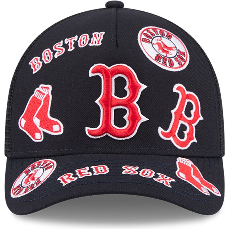 petten-gebogen-marineblauw-snapback-9forty-m-crown-a-frame-all-over-van-boston-red-sox-mlb-van-new-era
