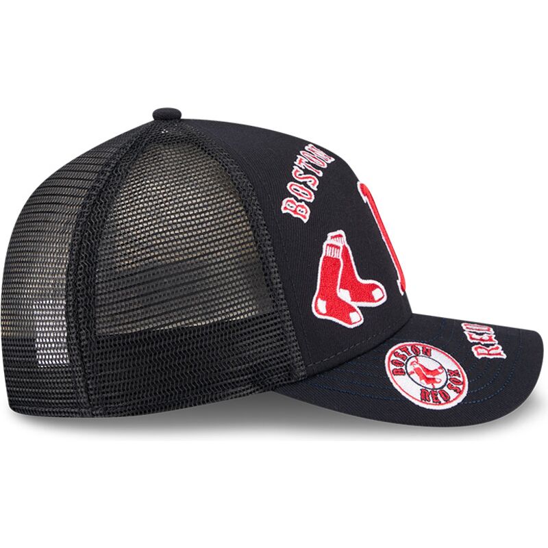 petten-gebogen-marineblauw-snapback-9forty-m-crown-a-frame-all-over-van-boston-red-sox-mlb-van-new-era