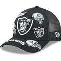 petten-gebogen-zwart-snapback-9forty-m-crown-a-frame-all-over-van-las-vegas-raiders-nfl-van-new-era