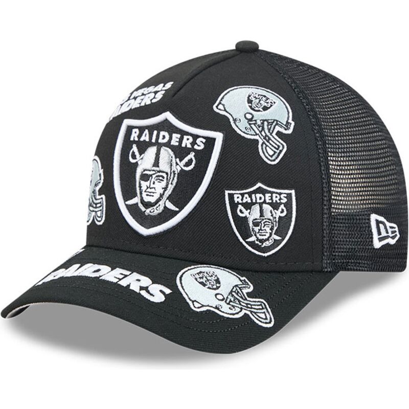 petten-gebogen-zwart-snapback-9forty-m-crown-a-frame-all-over-van-las-vegas-raiders-nfl-van-new-era