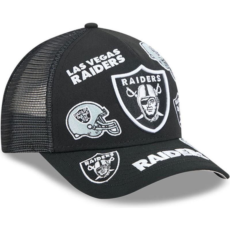 petten-gebogen-zwart-snapback-9forty-m-crown-a-frame-all-over-van-las-vegas-raiders-nfl-van-new-era