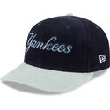 petten-gebogen-marineblauw-snapback-9fifty-9fifity-two-tone-cord-van-new-york-yankees-mlb-van-new-era