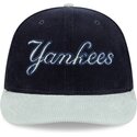 petten-gebogen-marineblauw-snapback-9fifty-9fifity-two-tone-cord-van-new-york-yankees-mlb-van-new-era