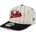 petten-gebogen-beige-snapback-19twenty-pinstripe-van-chicago-bulls-nba-van-new-era
