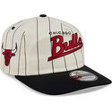 petten-gebogen-beige-snapback-19twenty-pinstripe-van-chicago-bulls-nba-van-new-era