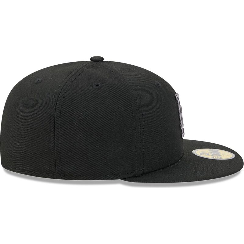 petten-plat-zwart-fitted-59fifty-side-script-van-los-angeles-dodgers-mlb-van-new-era