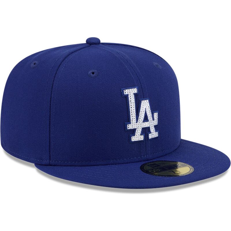 petten-plat-blauw-fitted-59fifty-rhinstone-badge-van-los-angeles-dodgers-mlb-van-new-era
