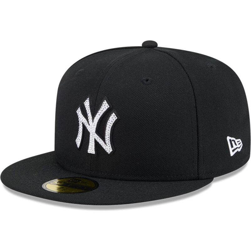 petten-plat-zwart-fitted-59fifty-rhinestone-badge-van-new-york-yankees-mlb-van-new-era