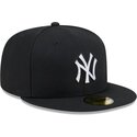 petten-plat-zwart-fitted-59fifty-rhinestone-badge-van-new-york-yankees-mlb-van-new-era