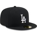 petten-plat-zwart-fitted-59fifty-rhinestone-van-los-angeles-dodgers-mlb-van-new-era