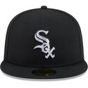 petten-plat-zwart-fitted-59fifty-rhinestone-badge-van-chicago-white-sox-mlb-van-new-era